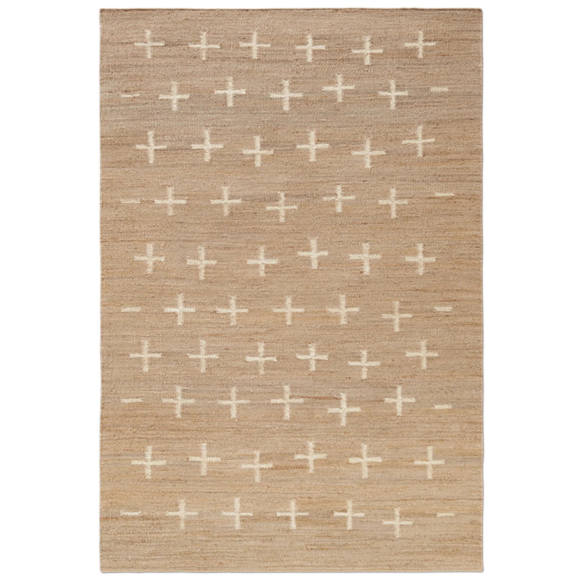 Jute Cross Cream jute rug - 1