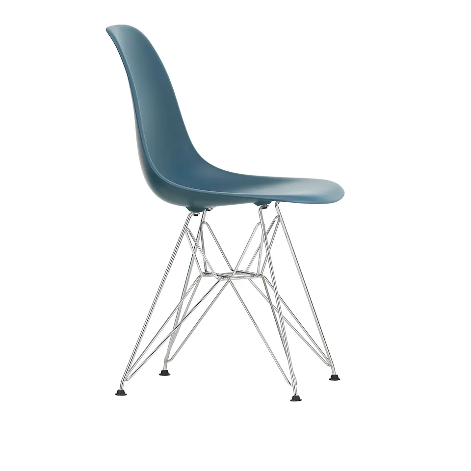 Eames RE Plastic RE Plastic Chair DSR - 83 Sea Blue/Chrome Base