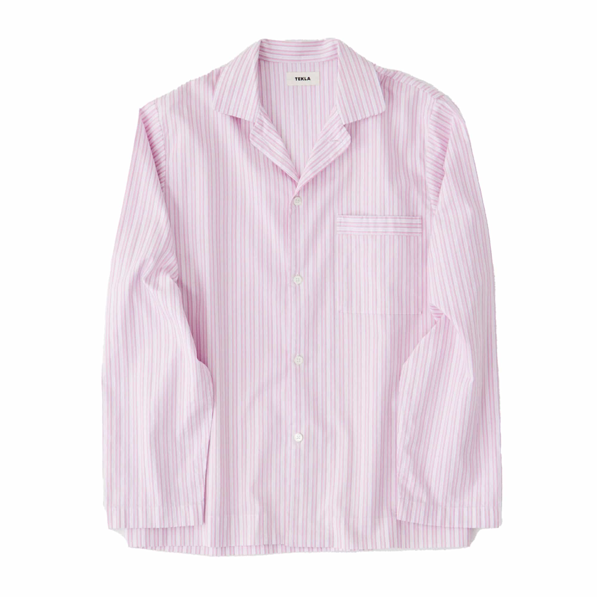 Poplin Pyjamas Shirt Capri Stripes