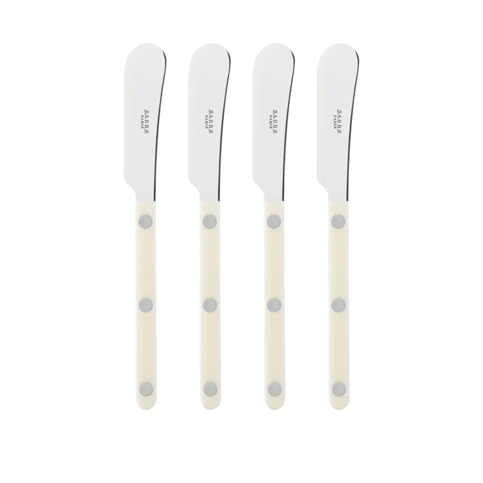 Bistrot solid butter knives 4-pack ivory