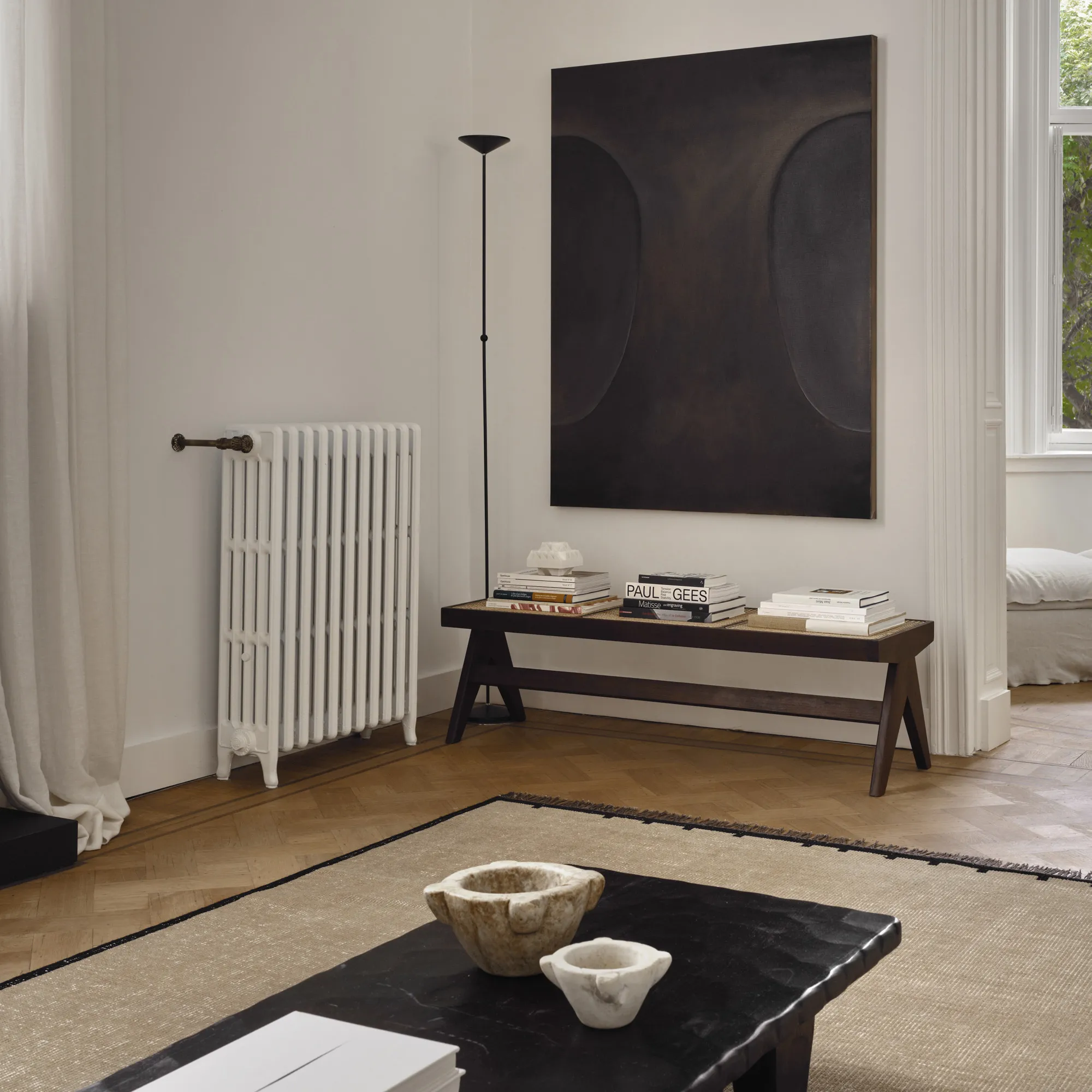Elder 01 Black Wool Rug - 6