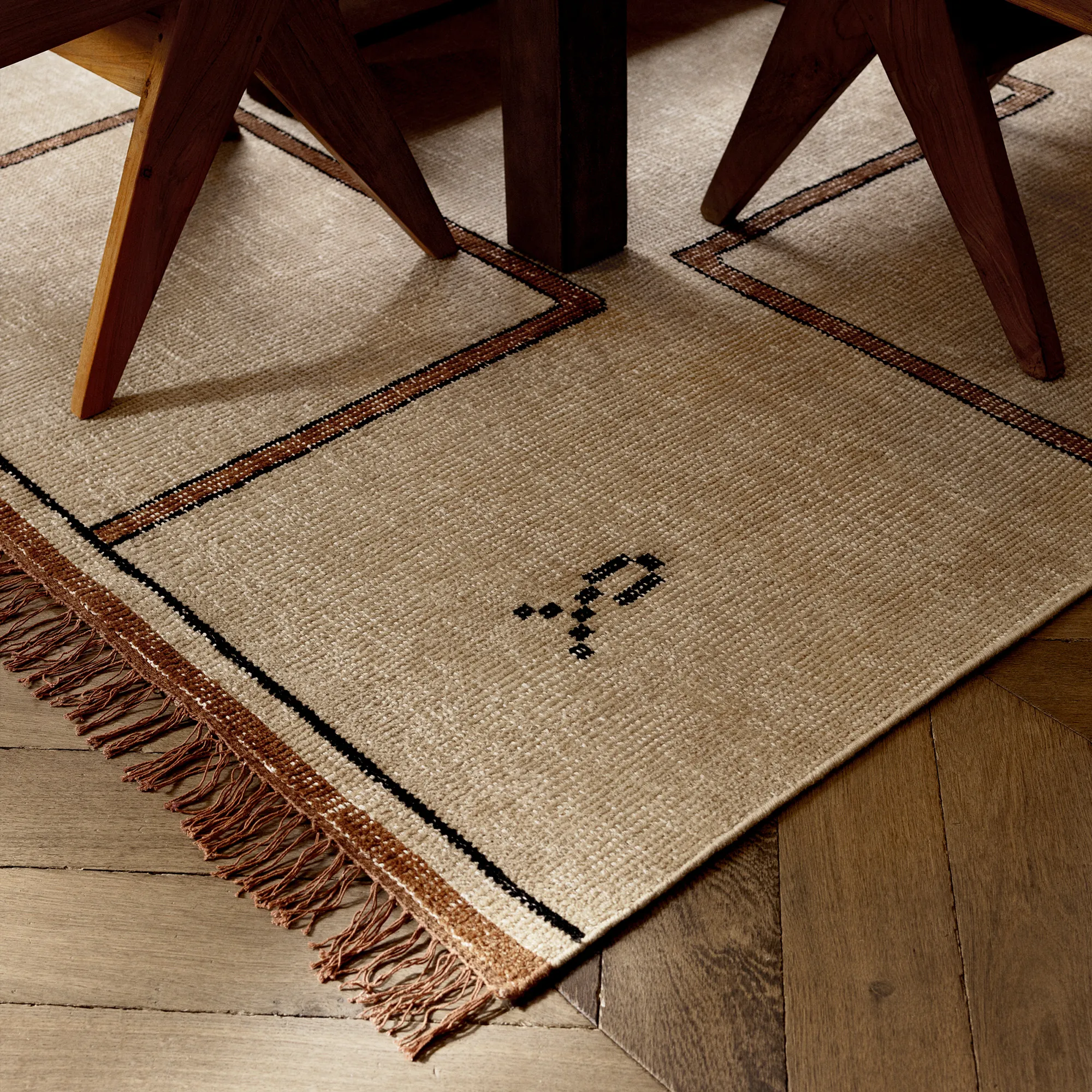 Elder 03 Terracotta Wool Rug - 3