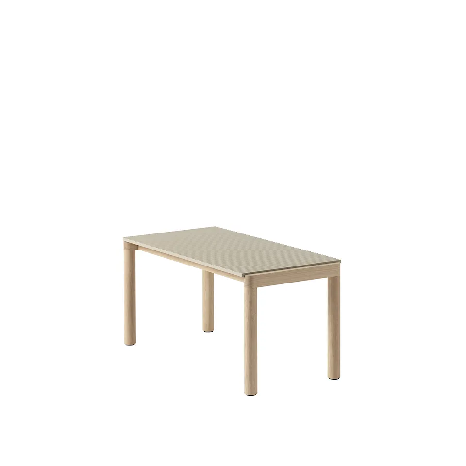 Couple Coffee Table / 40 x 84 x 40 cm - 1 Wavy - Sand/Oak