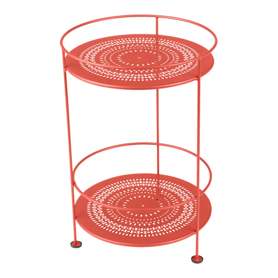 Guinguette Side Table With Perforated Double Top Capucine 45