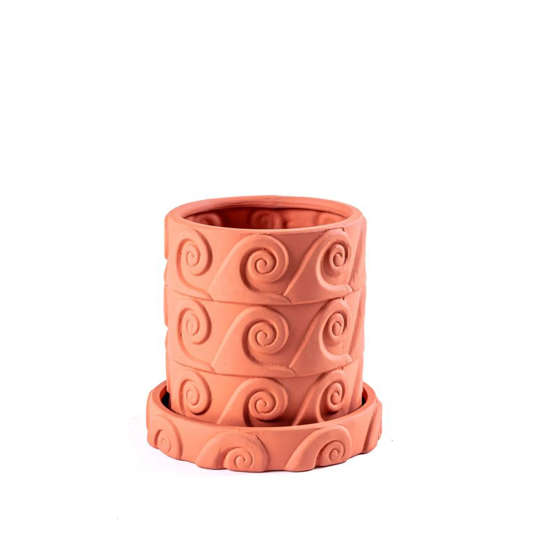 Terracotta Vase Onda Ø 23,5 cm - Seletti - NO GA