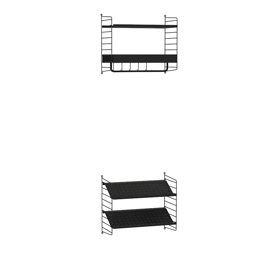 Hall Hyllsystem E Svart / Svart