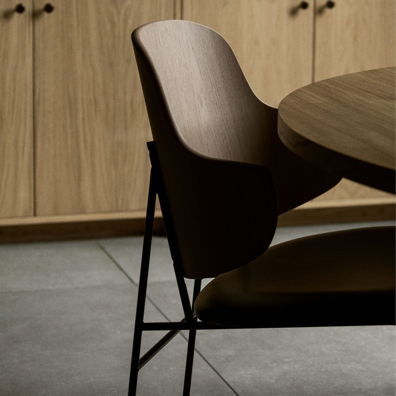 The Penguin Dining Chair Upholstered Seat