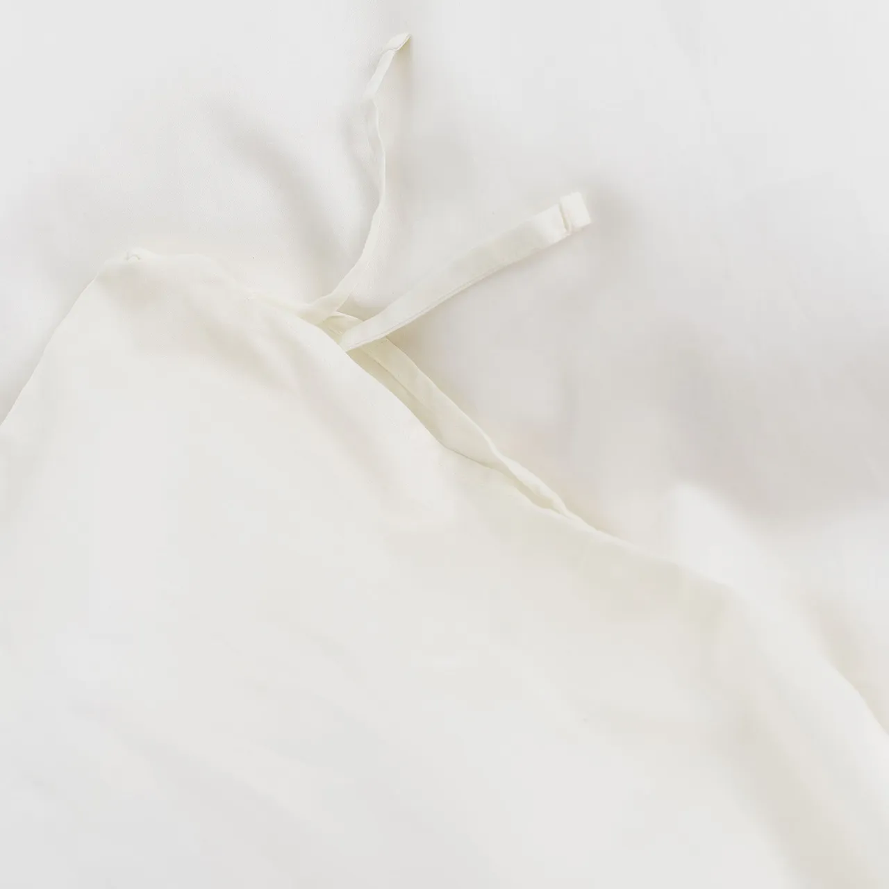 Sateen Solid Cloud White Duvet Cover