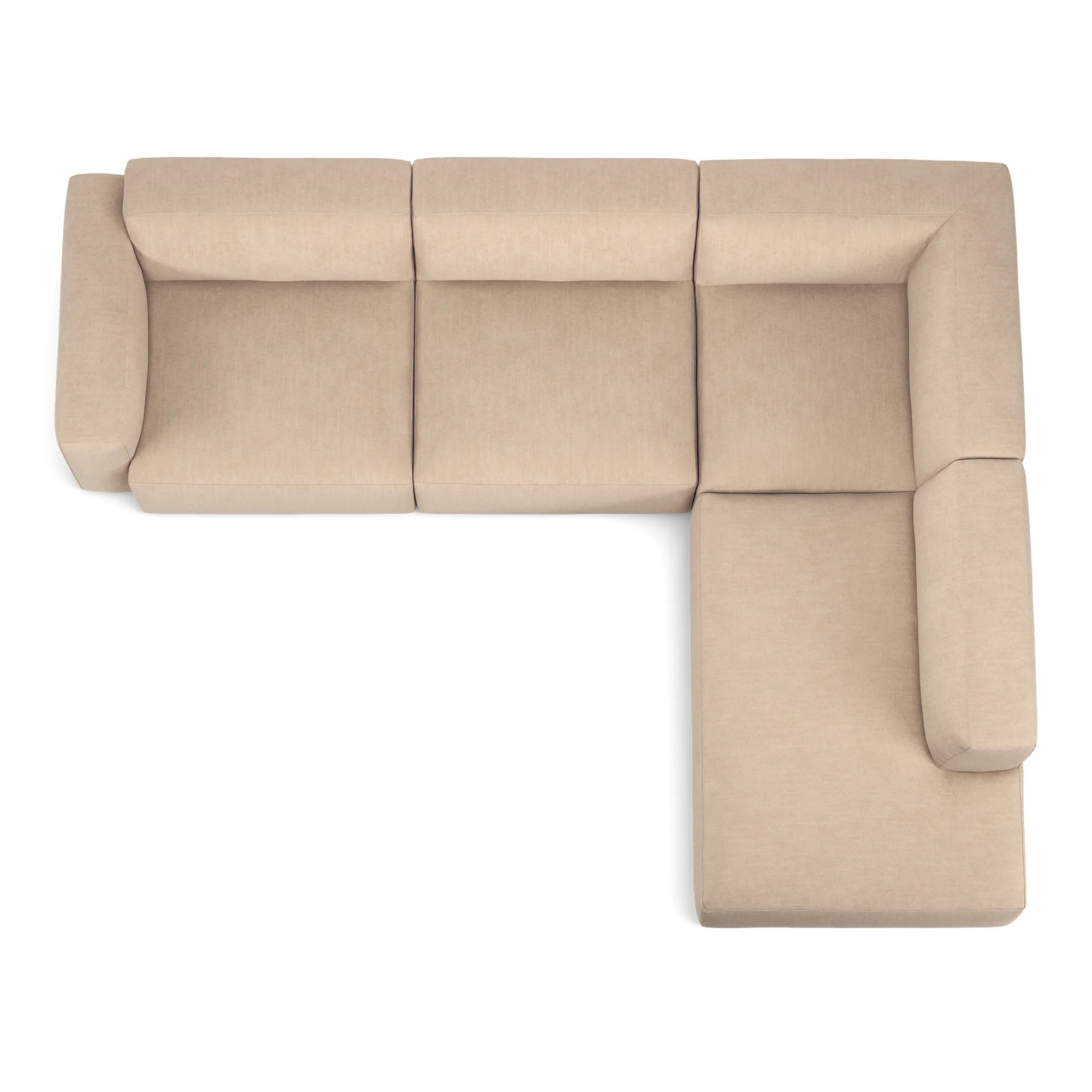 Brick 4-Seater Corner Open End Right - 8