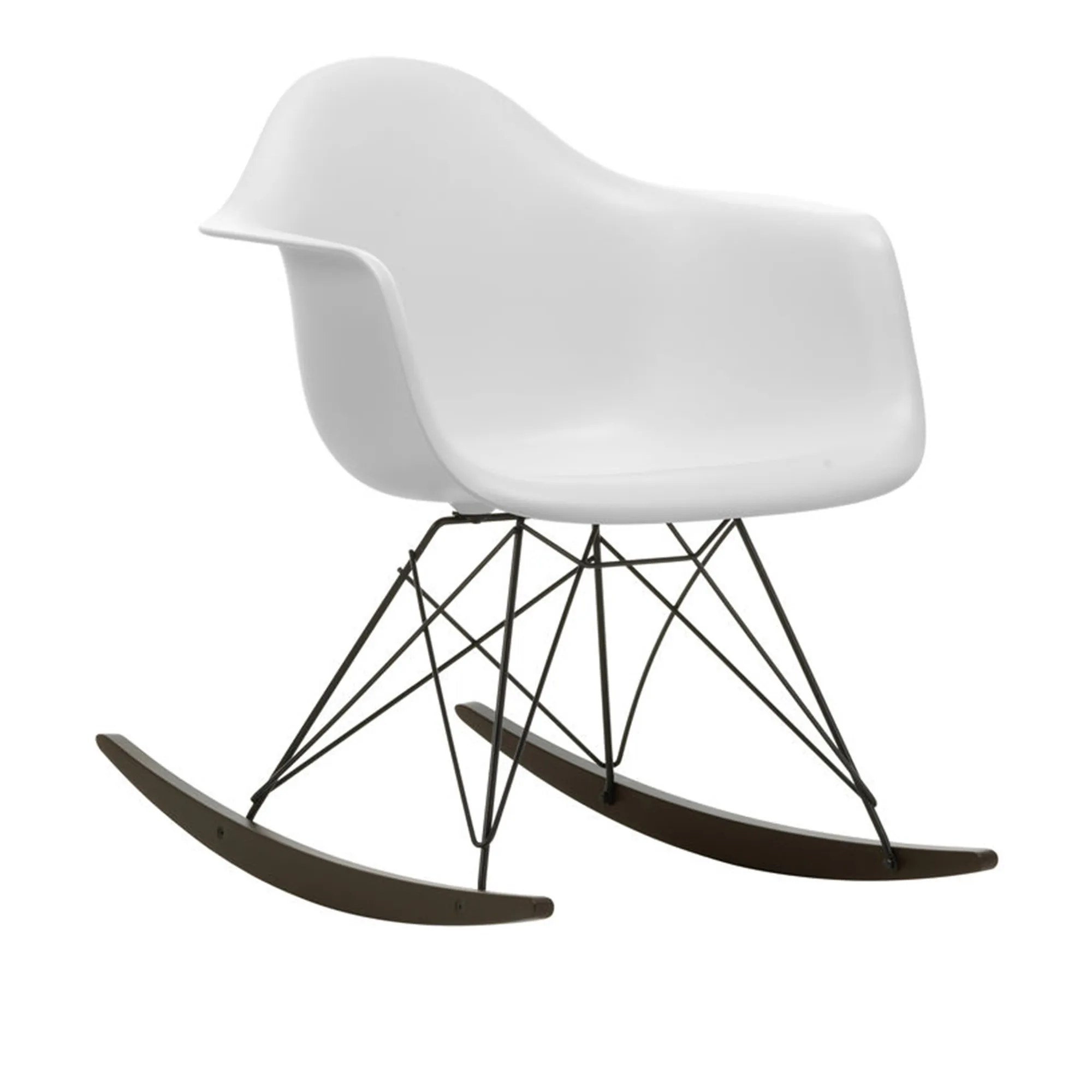 Eames RE Plastic Armchair RAR keinutuoli Basic Dark/Dark Maple - 1
