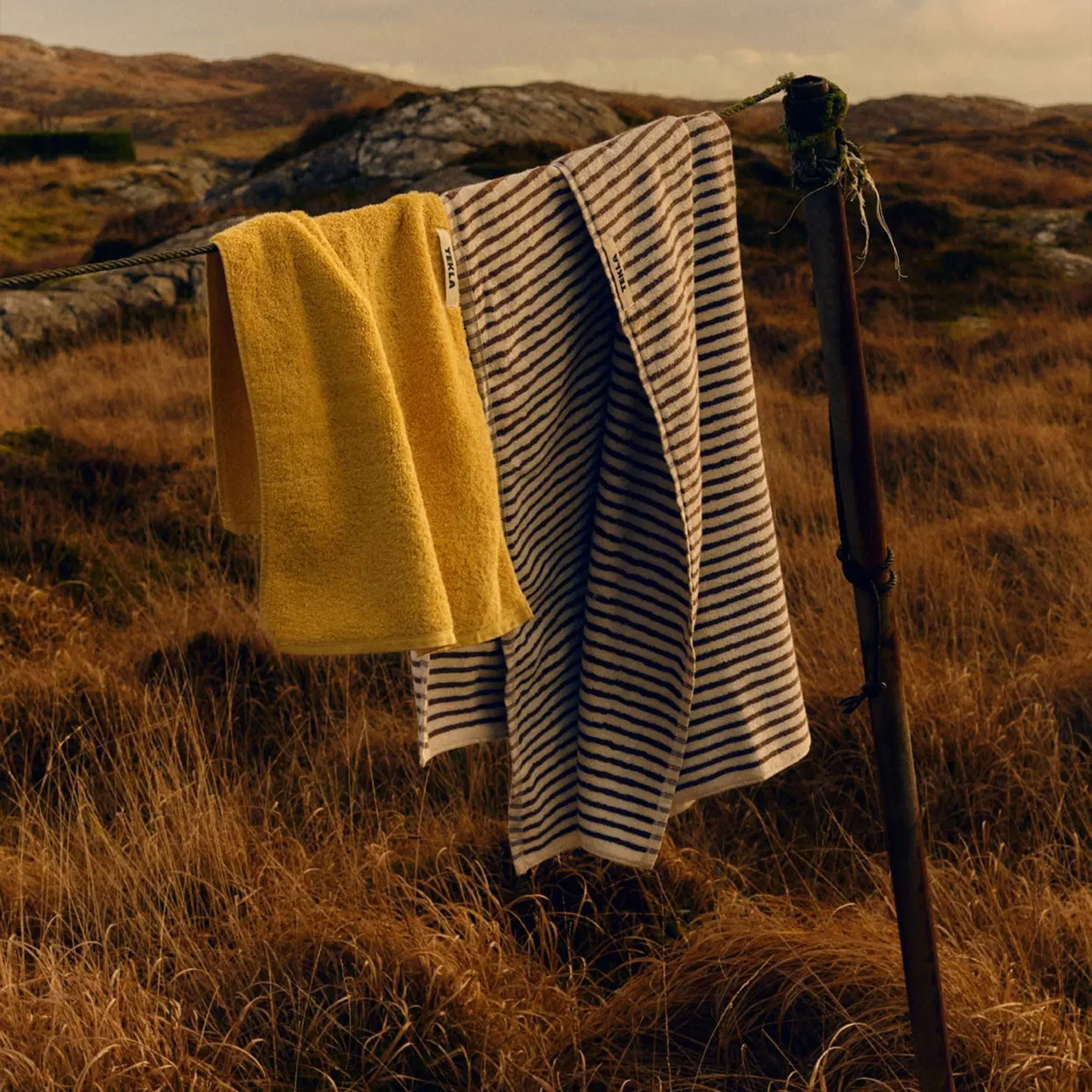 Terry Yellow Ochre Towel - 2