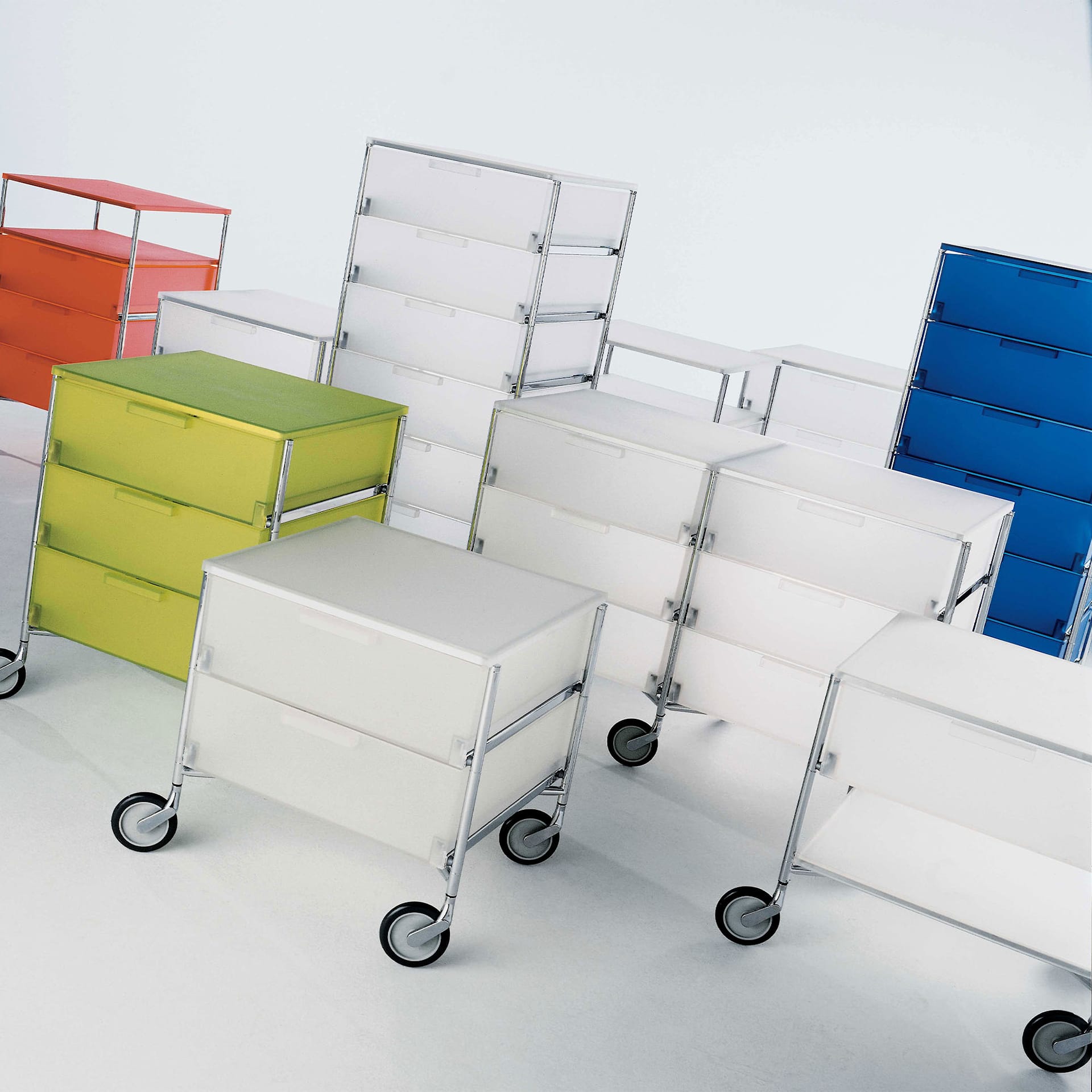 Mobil 3 Containers with Wheels - Kartell - NO GA
