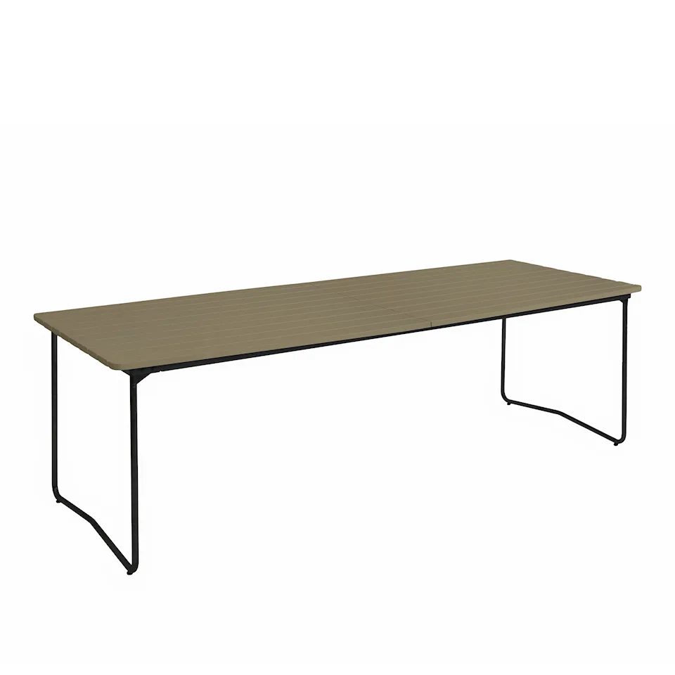 Table B31 230cm black frame light green oak