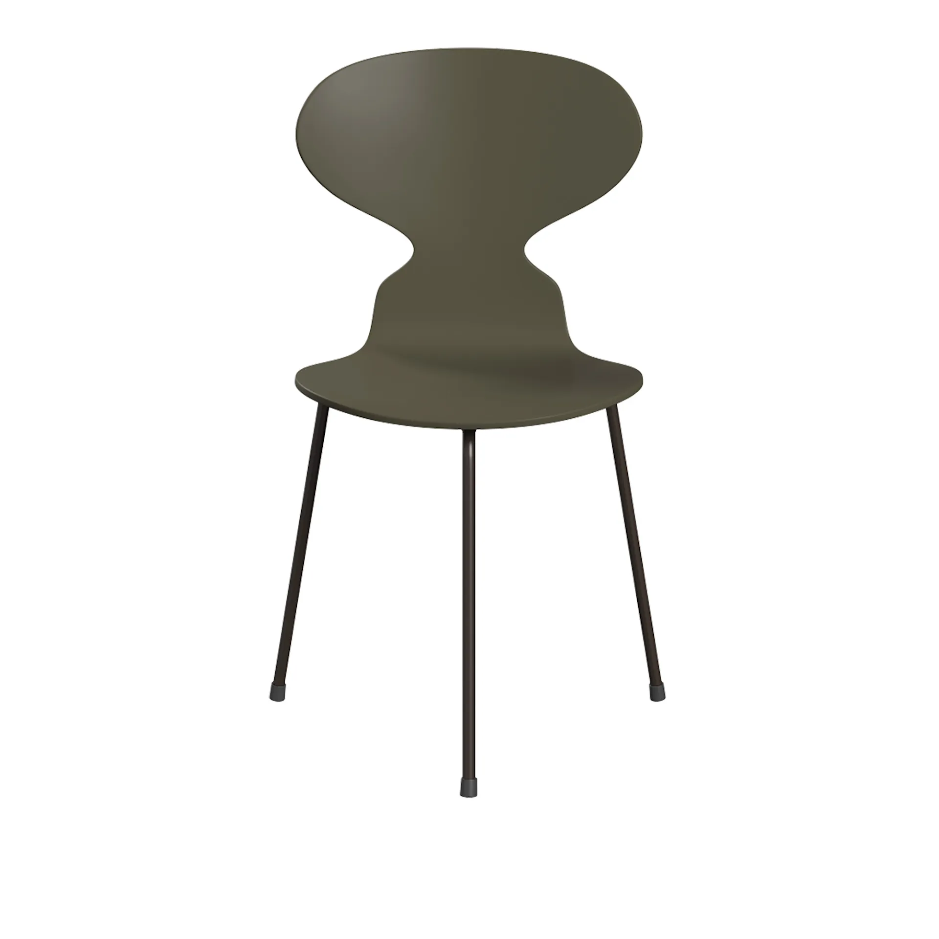 Ant 3100 lacquered beech veneer steel frame brown bronze - Fritz Hansen - Arne Jacobsen - NO GA