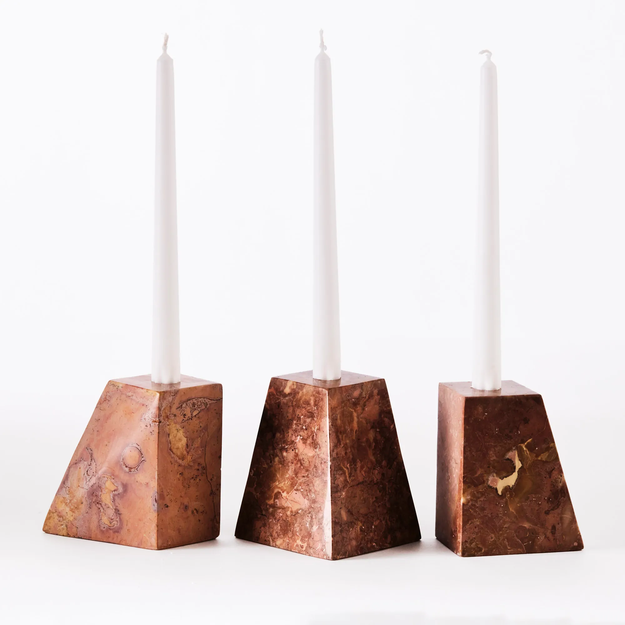 DD Pyramid Candle Holder Set Of Three - 2