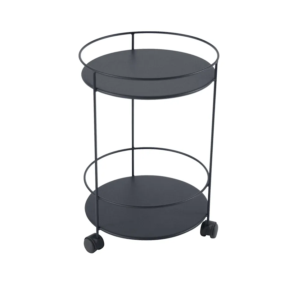 Guinguette Pedestal Table, Anthracite