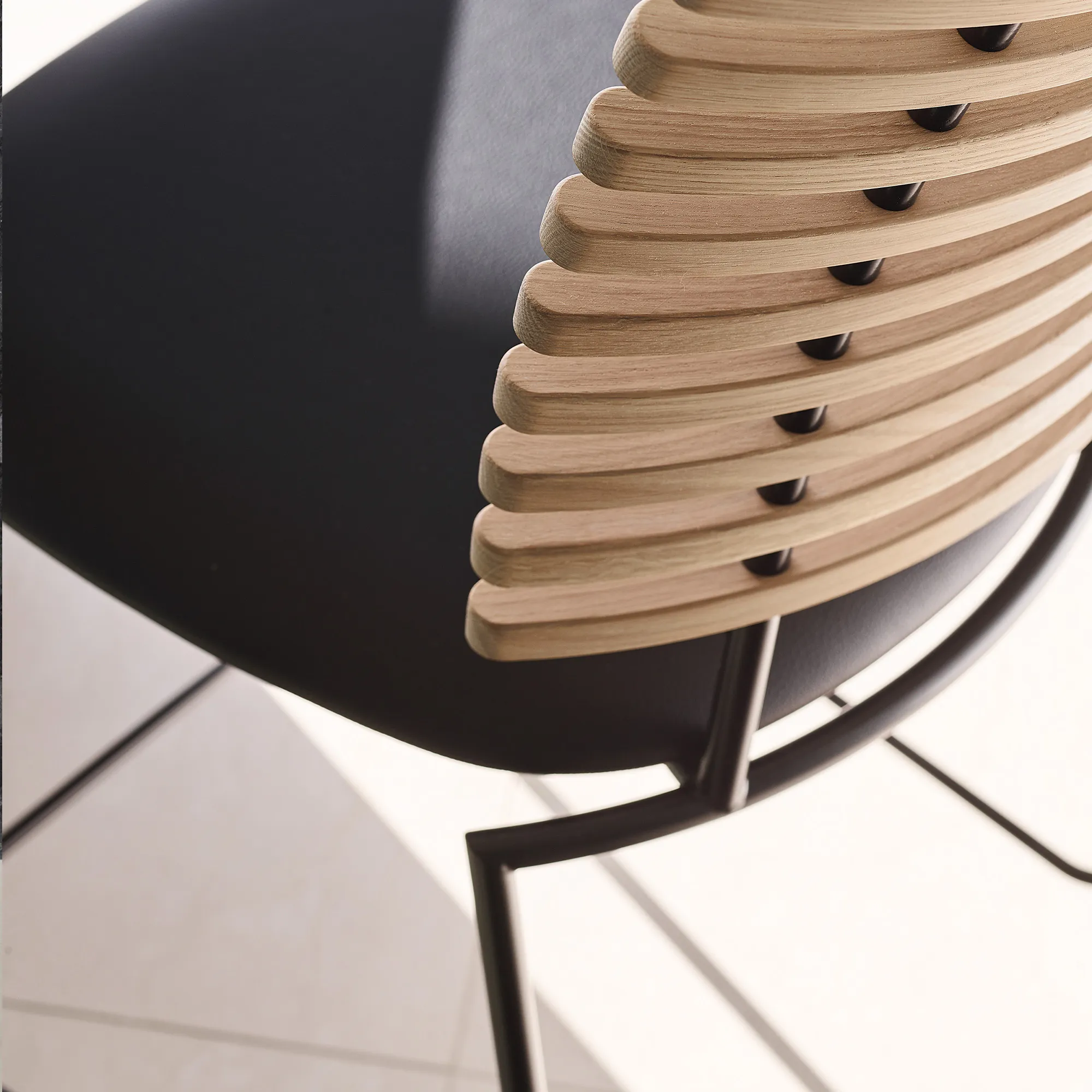 Tiger Armchair - Black Powder Coated Legs - 5
