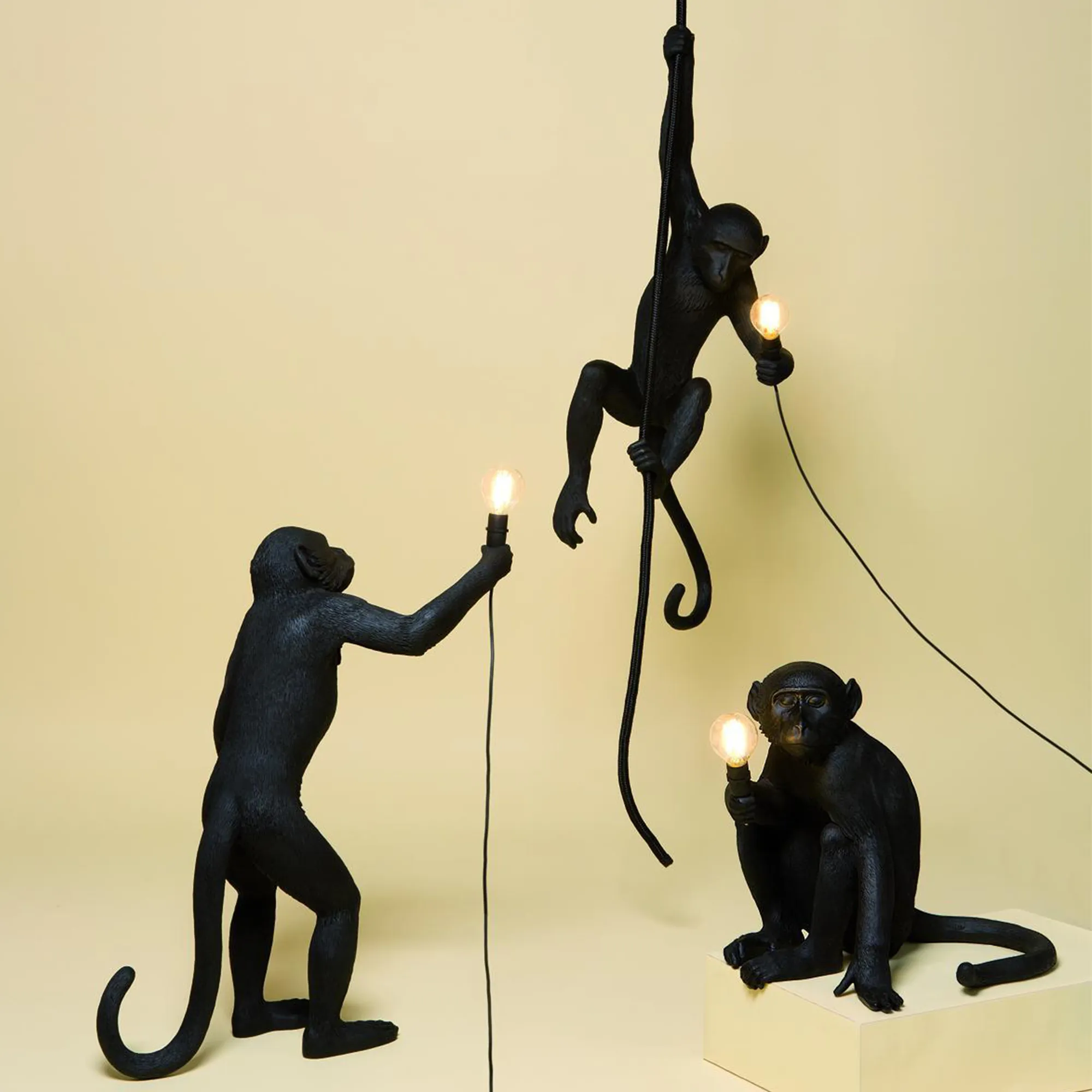 Monkey Lamp Outdoor Hanging - 2