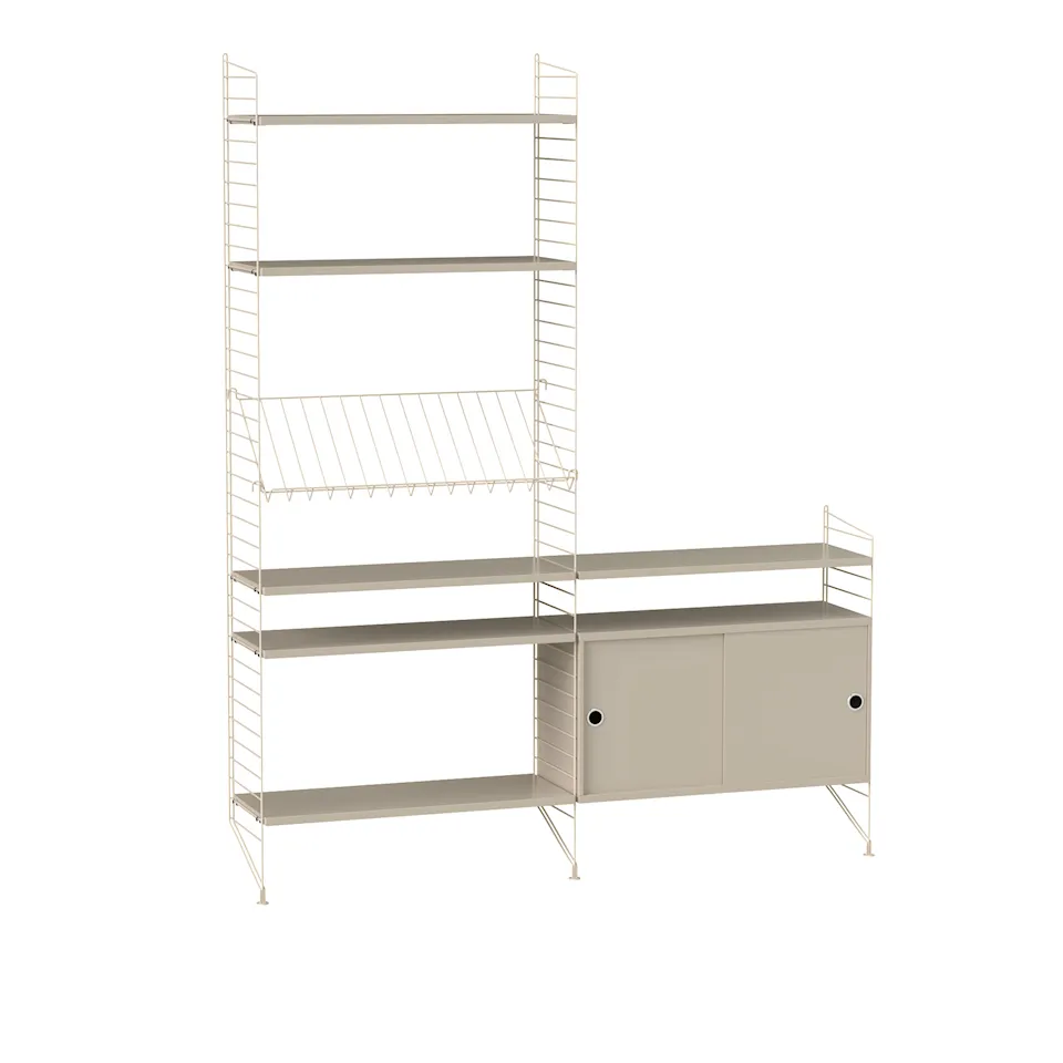 Stue reolsystem K beige/beige