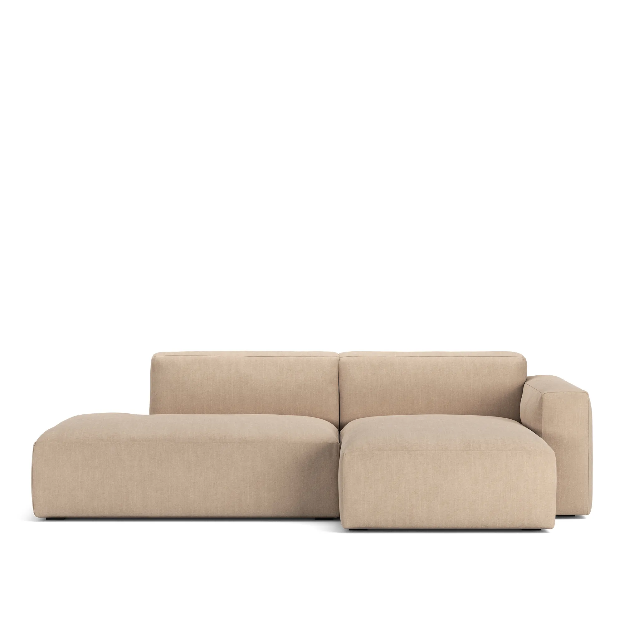 Brick 2-zitsbank met chaise longue open uiteinde links - 1