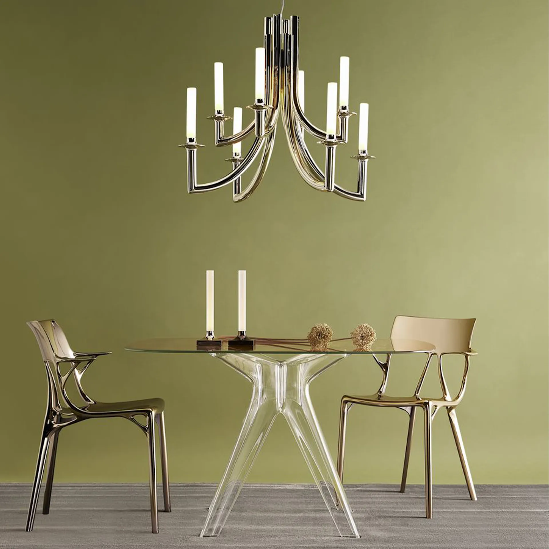 Sir Gio Square Transparent - Kartell - Philippe Starck - NO GA