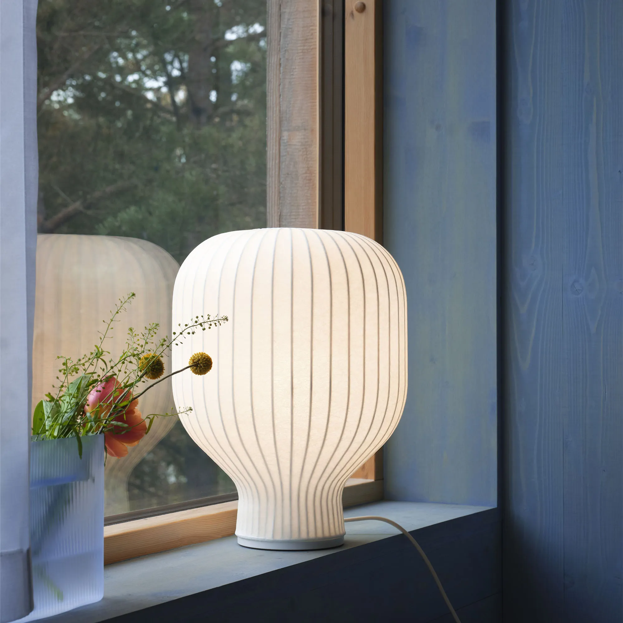 Strand bordlampe 59 cm hvid - 2