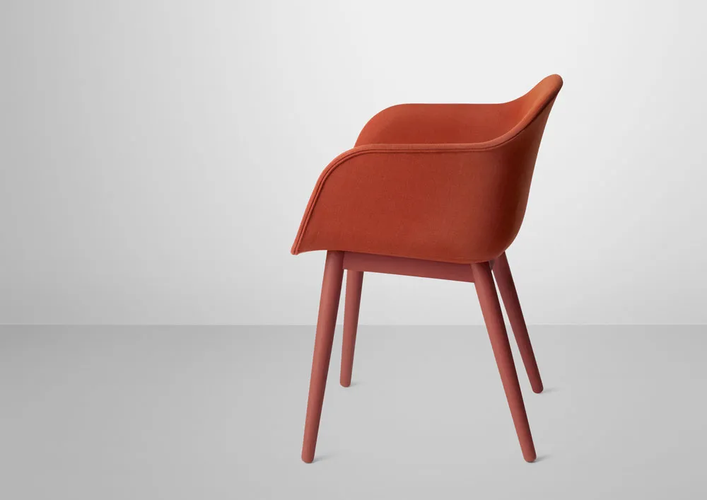 Fiber Armchair - Wood Base - 4