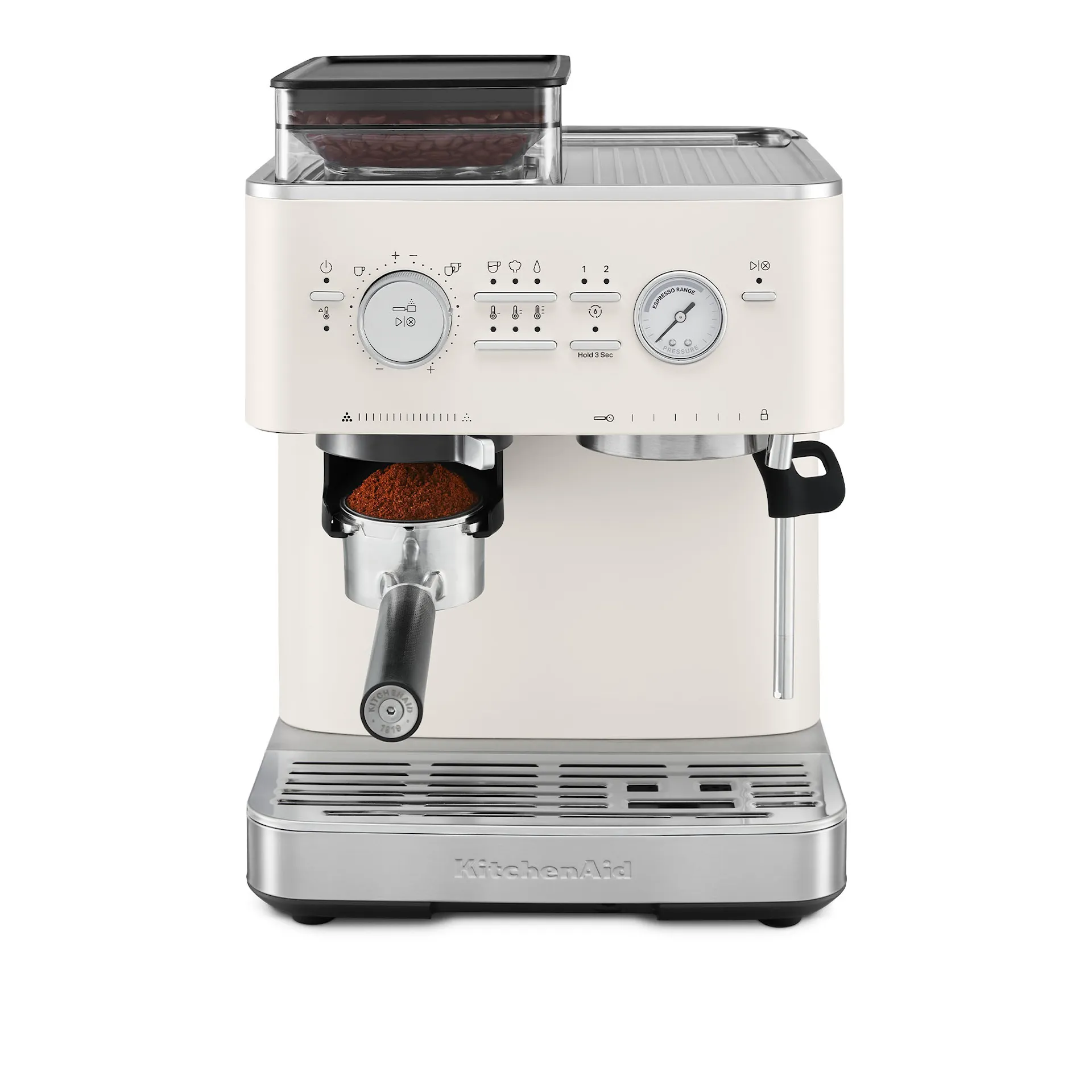 Semi-automatic espresso machine with grinder porcelain white 5KES6551EPL - KitchenAid - NO GA