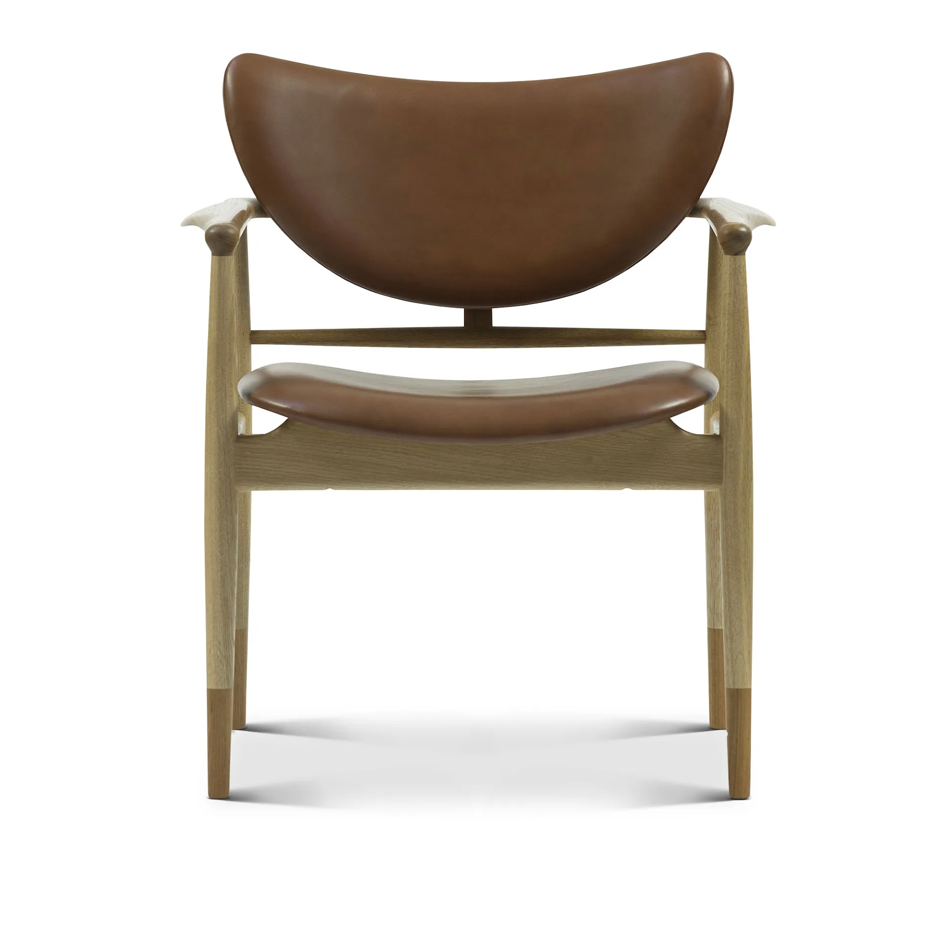 48 Chair, Walnut/Oak, Leather Group 2, Nevada NV2488S Cognac - House of Finn Juhl - Finn Juhl - NO GA