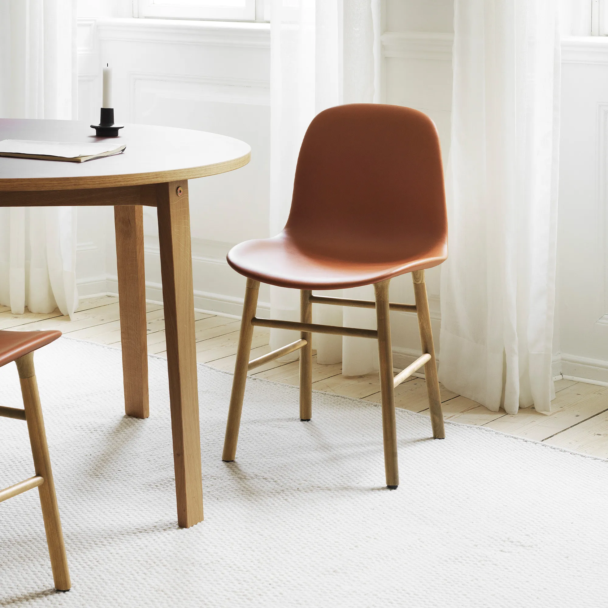 Form Chair Full Upholstery Oak - 2