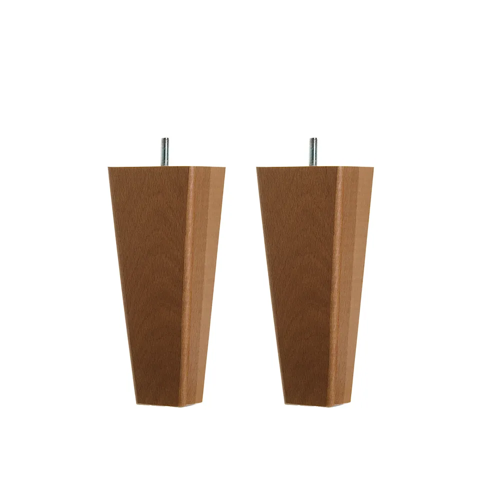 DUX Inspiration bed legs conical cherry 2-pack