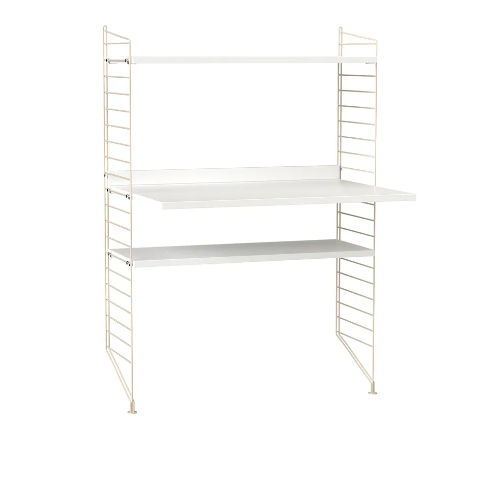 Kontor Hyllsystem H Vit / Beige