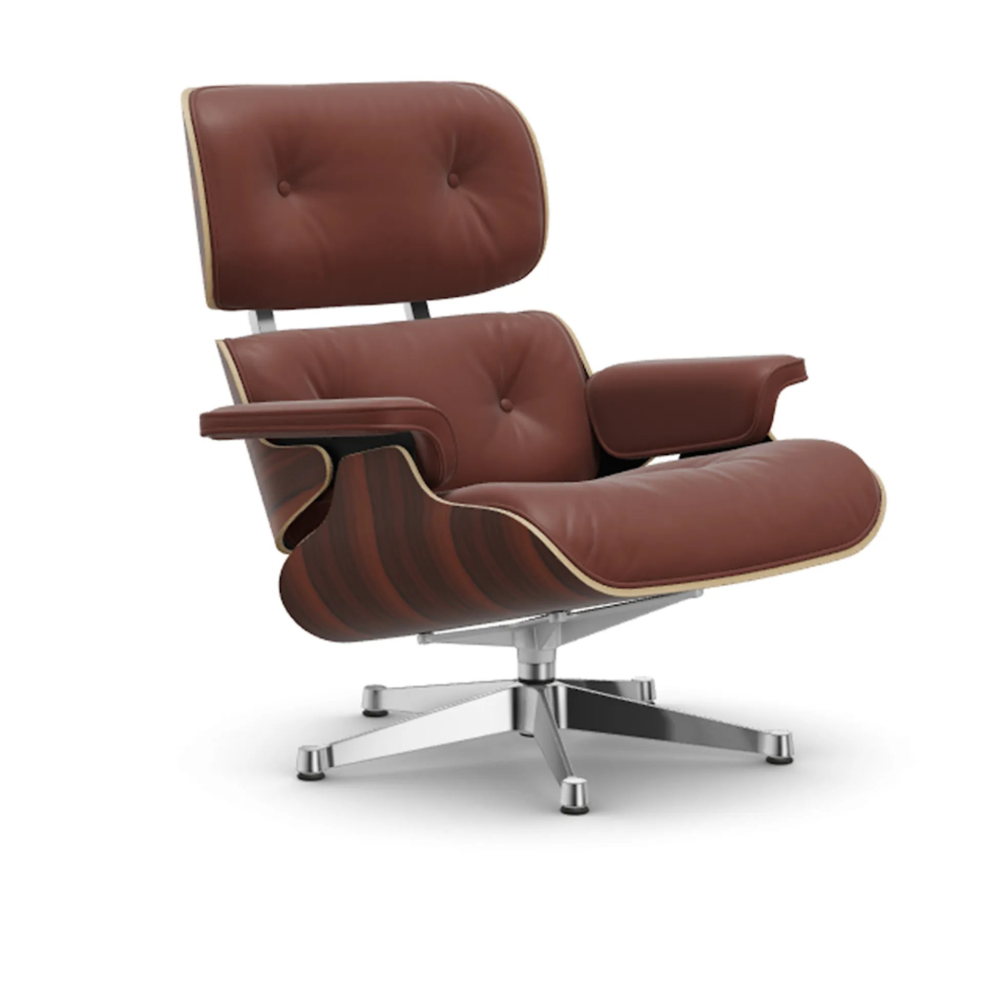 Eames Lounge Chair Santos Palisander Polished - Vitra - Charles & Ray Eames - NO GA