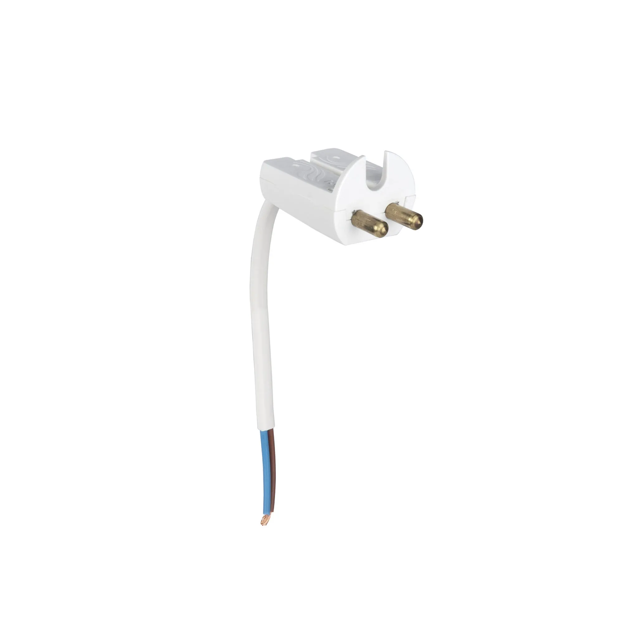 Lamp plug with cable ungrounded 11 cm - 1