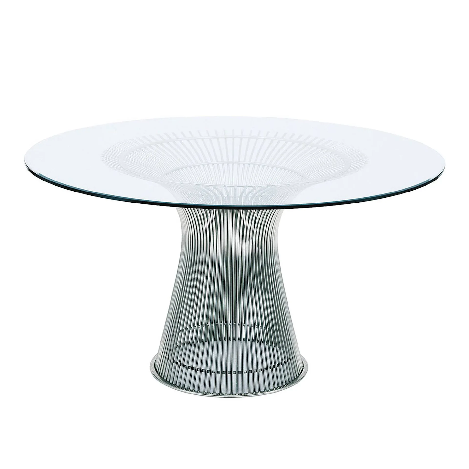 Platner Round Dining Table Polished Nickel - Knoll - Warren Platner - NO GA