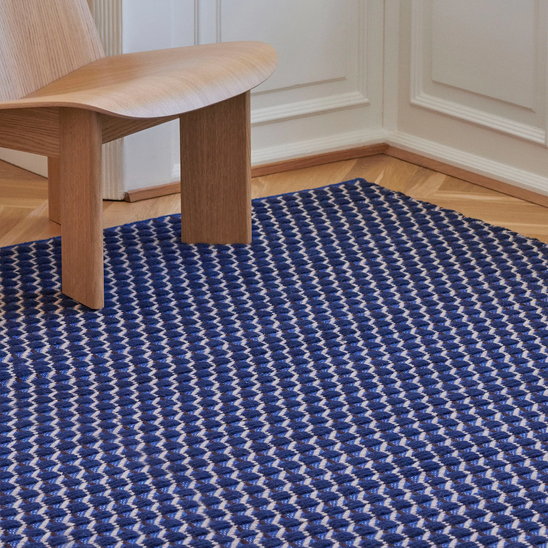 Channel Rug Blue/White - HAY - NO GA