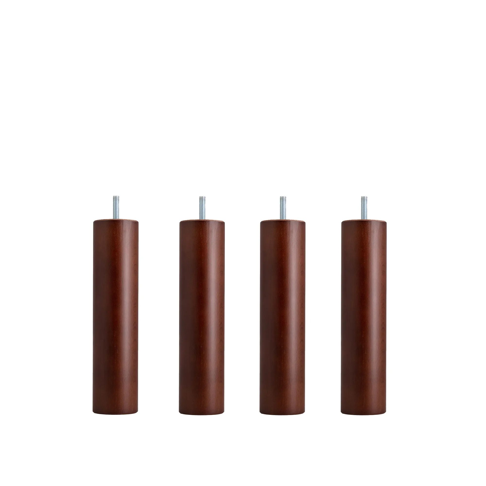 Dux SC Bed Leg Round Mahogany 4-pack - 1