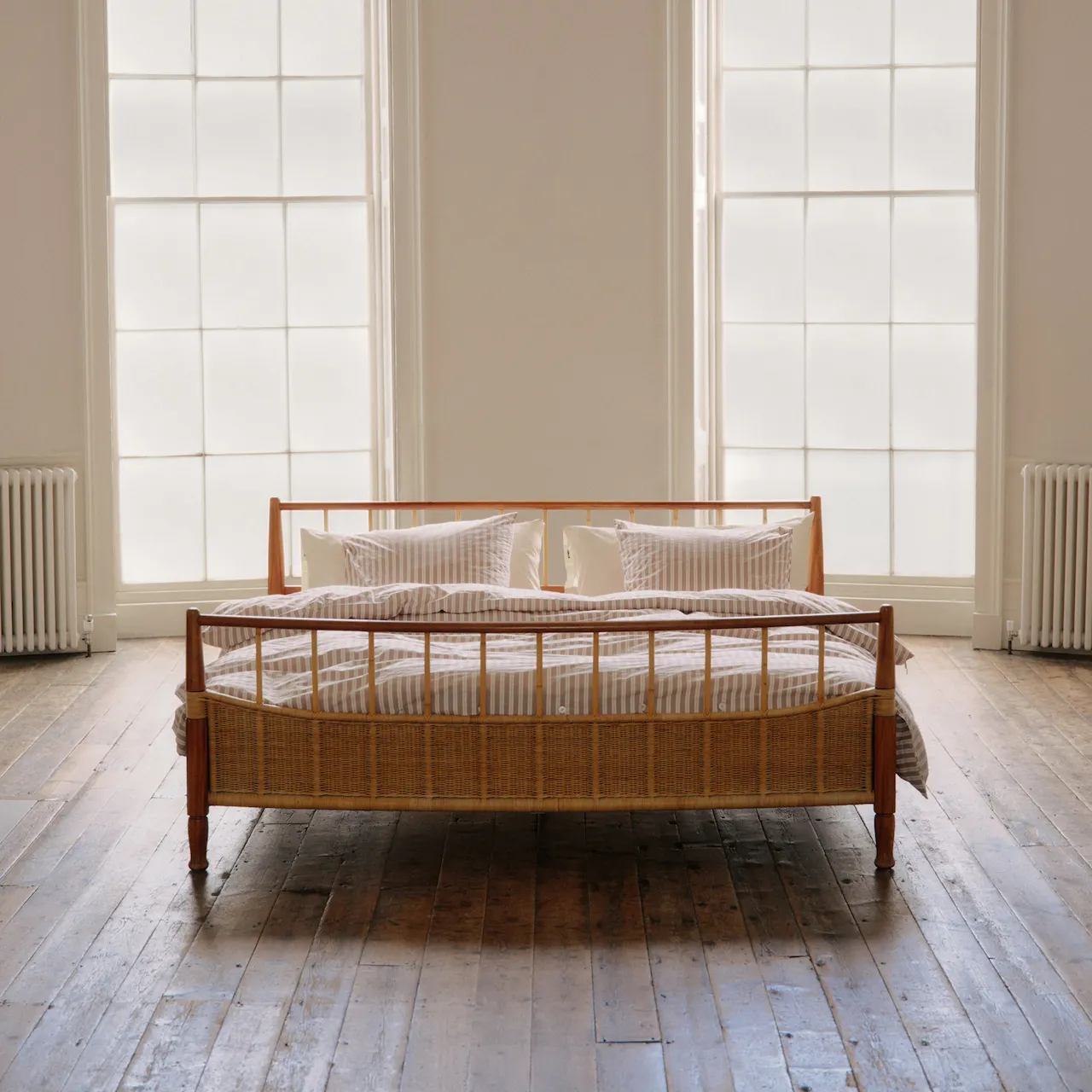 Percale Clay Stripes Duvet Cover