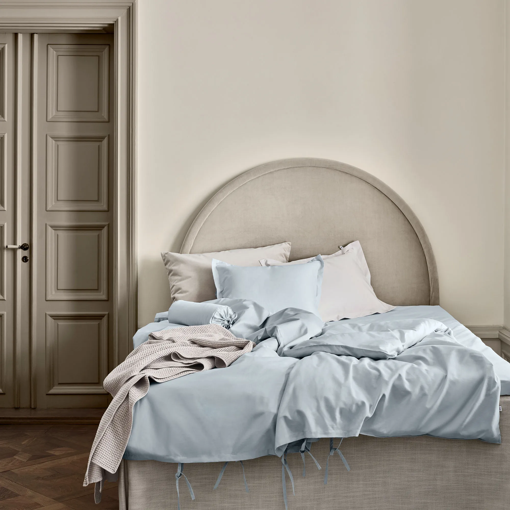 Satina Duvet cover Light Blue - 2