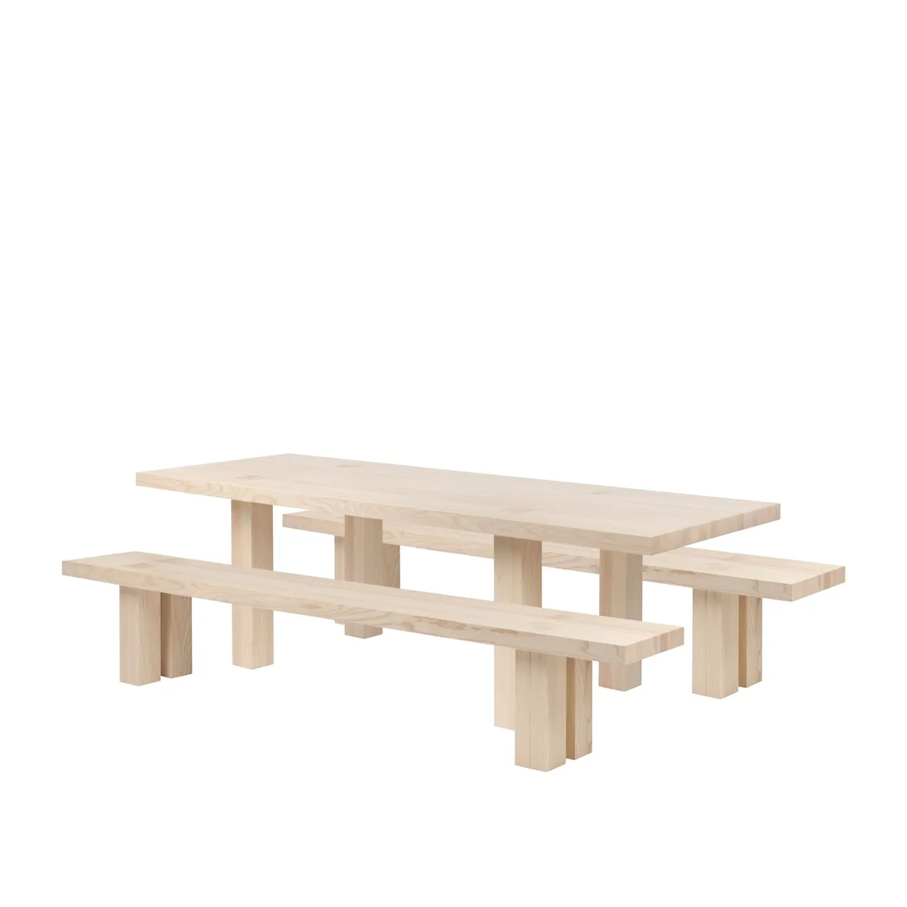 Max Table + Benches 250 cm - Ash