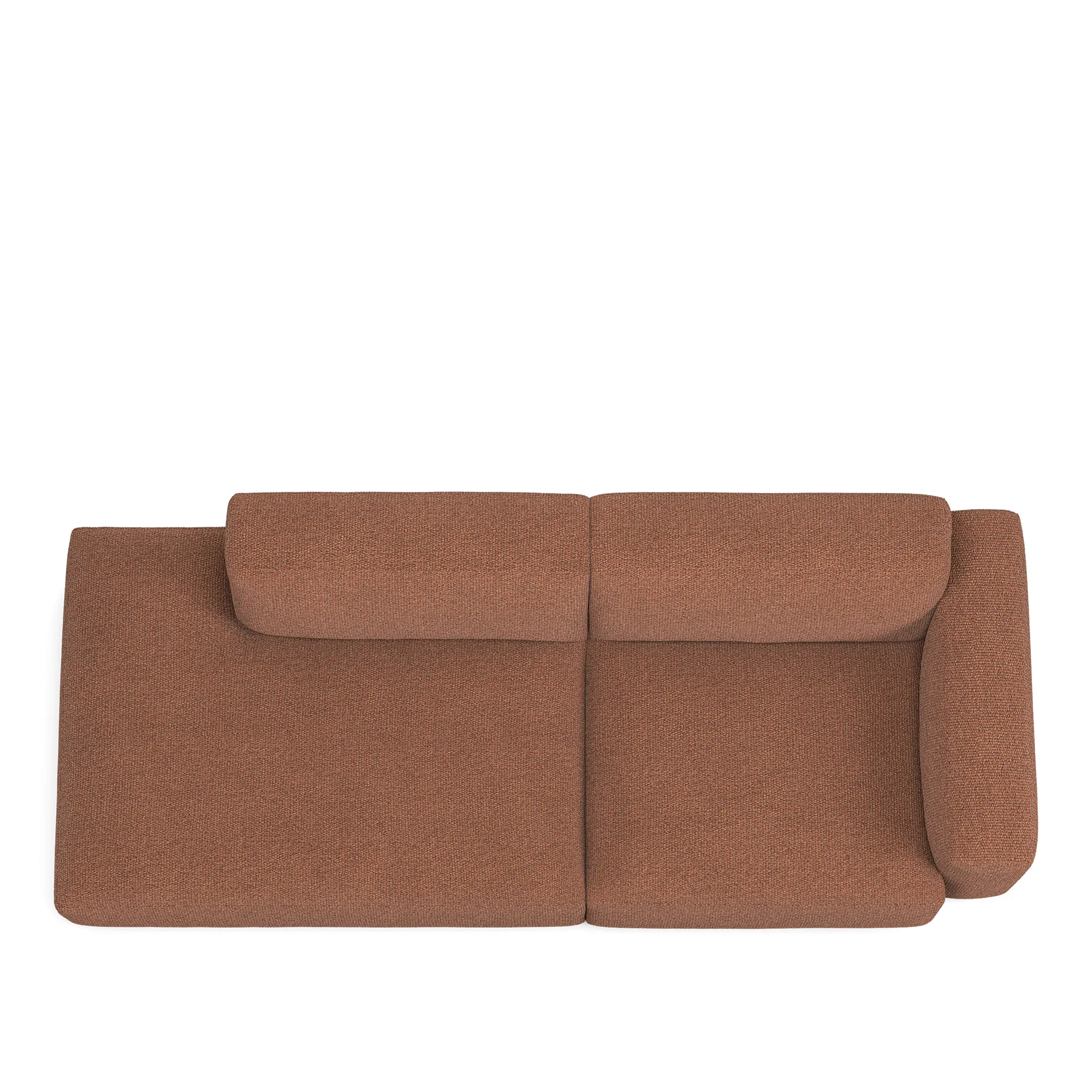 Brick 2-Seater Open End Left - 8