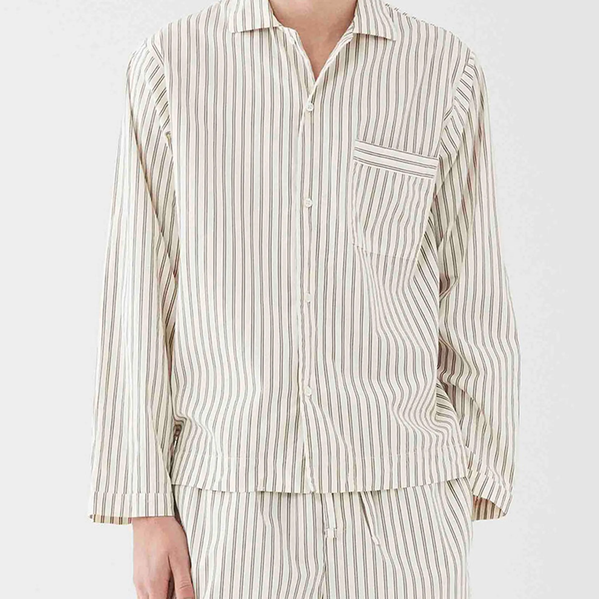 Poplin Sleepwear Shirt Hopper Stripes - TEKLA - NO GA