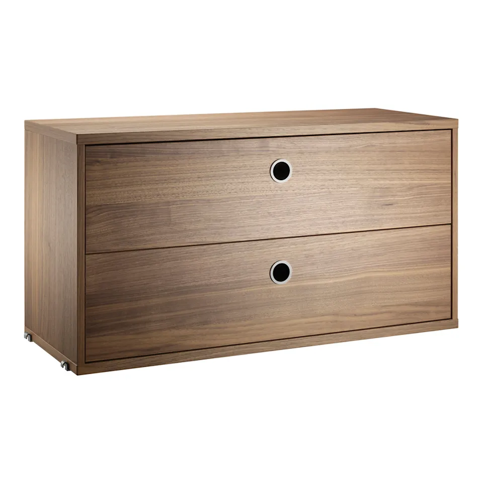 String Chest of Drawers 78x30, Walnut