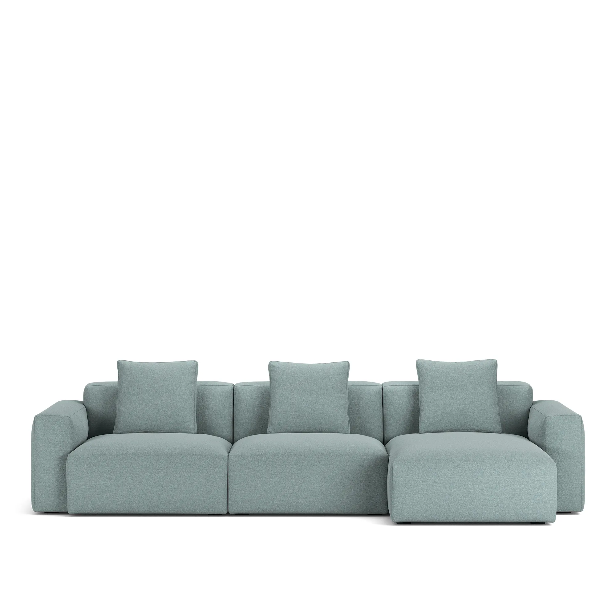 Brick 3-Seater Chaise Lounge Right - 10
