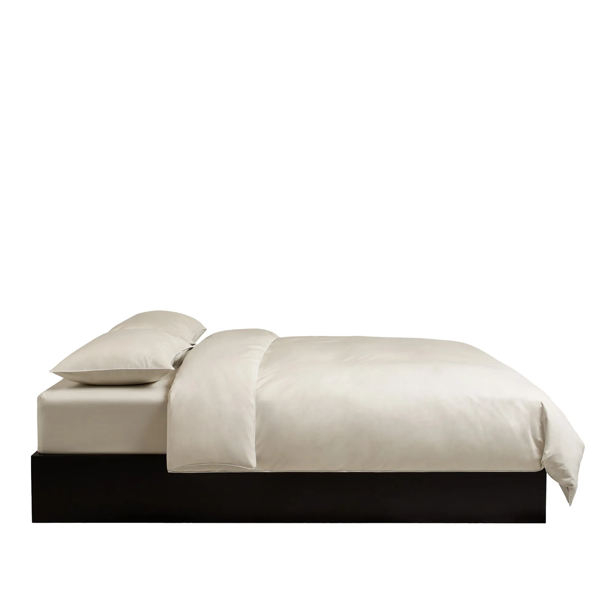 Percale Sand/White Bedding Set - 1