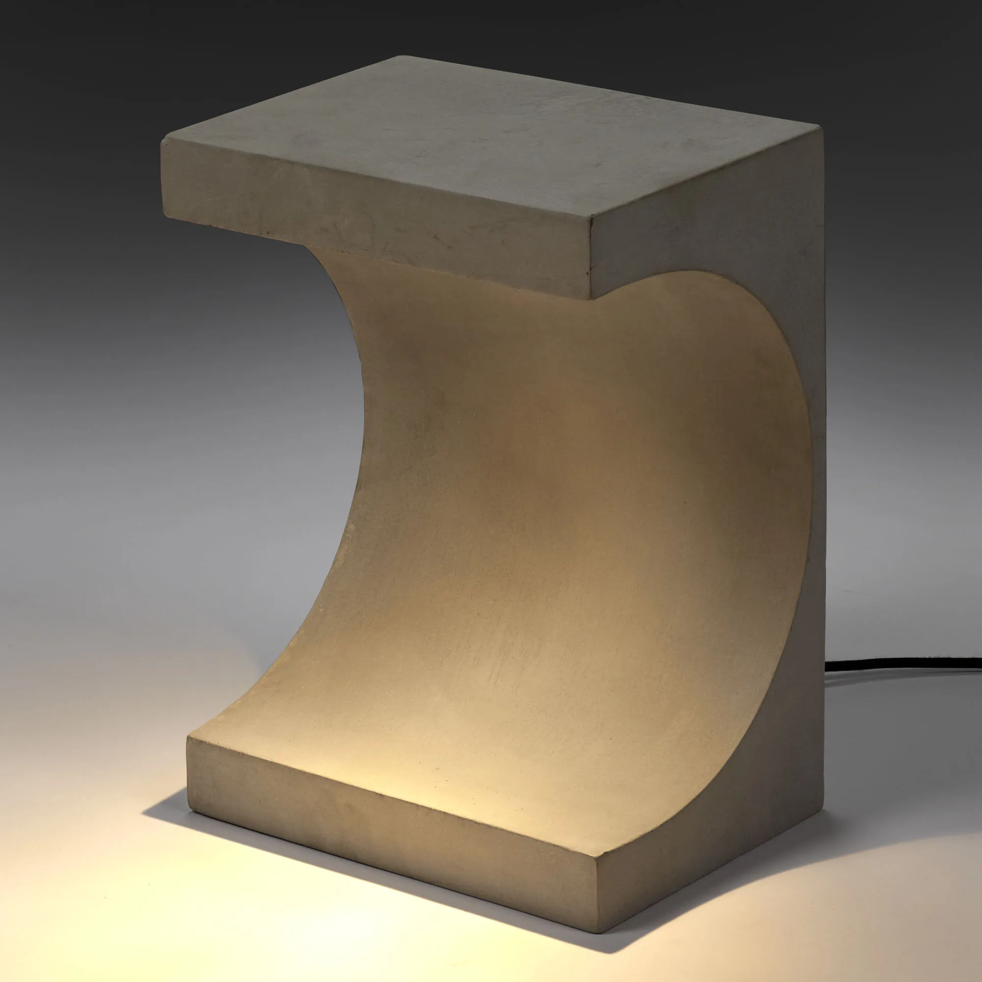 Concrete Tangent Side Table Lamp - 3