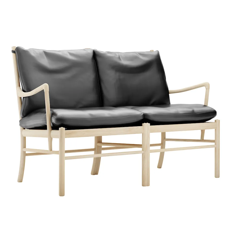 OW149-2 Colonial 2-Seater Sofa Oak