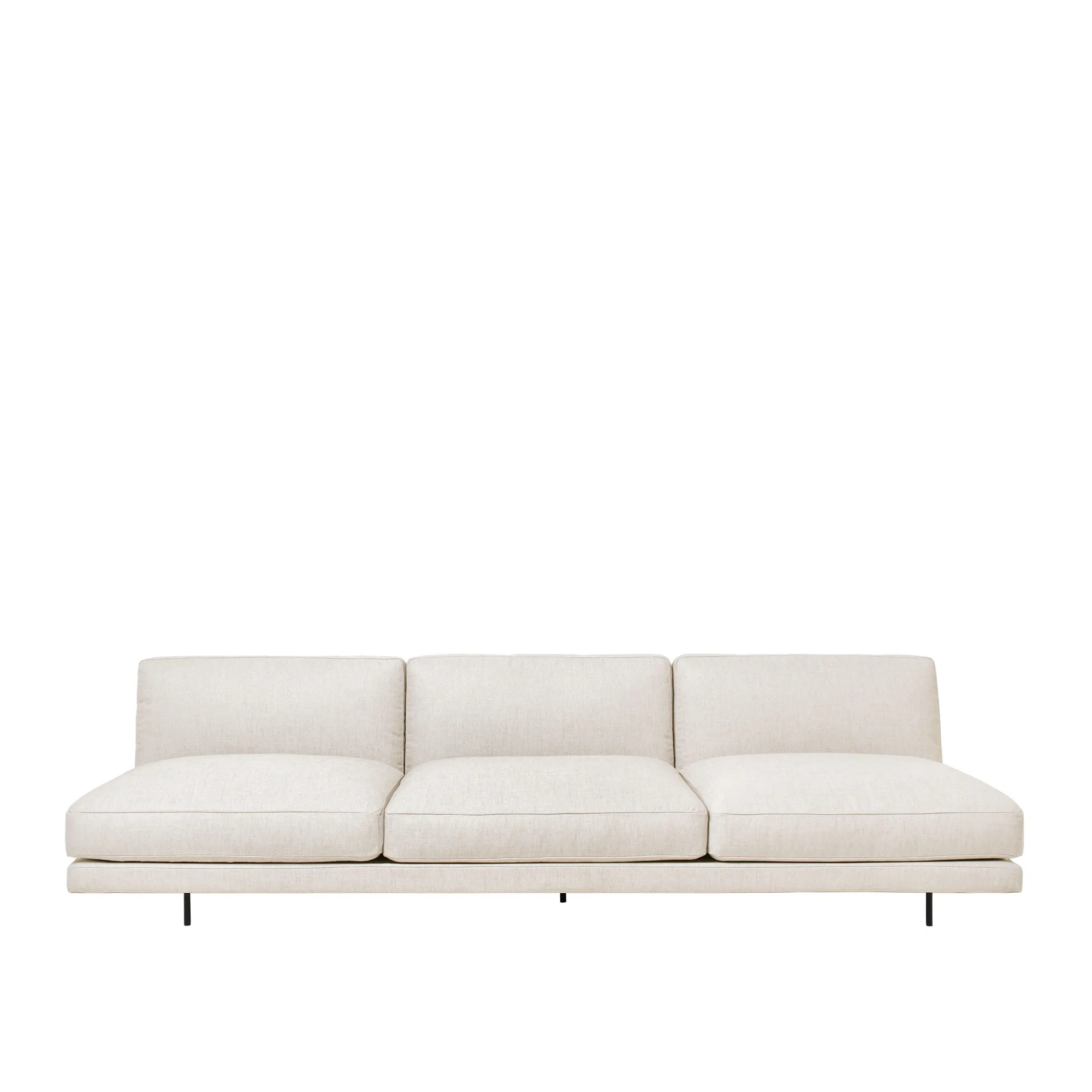Flaneur 3-personers sofa Matt Black - 1