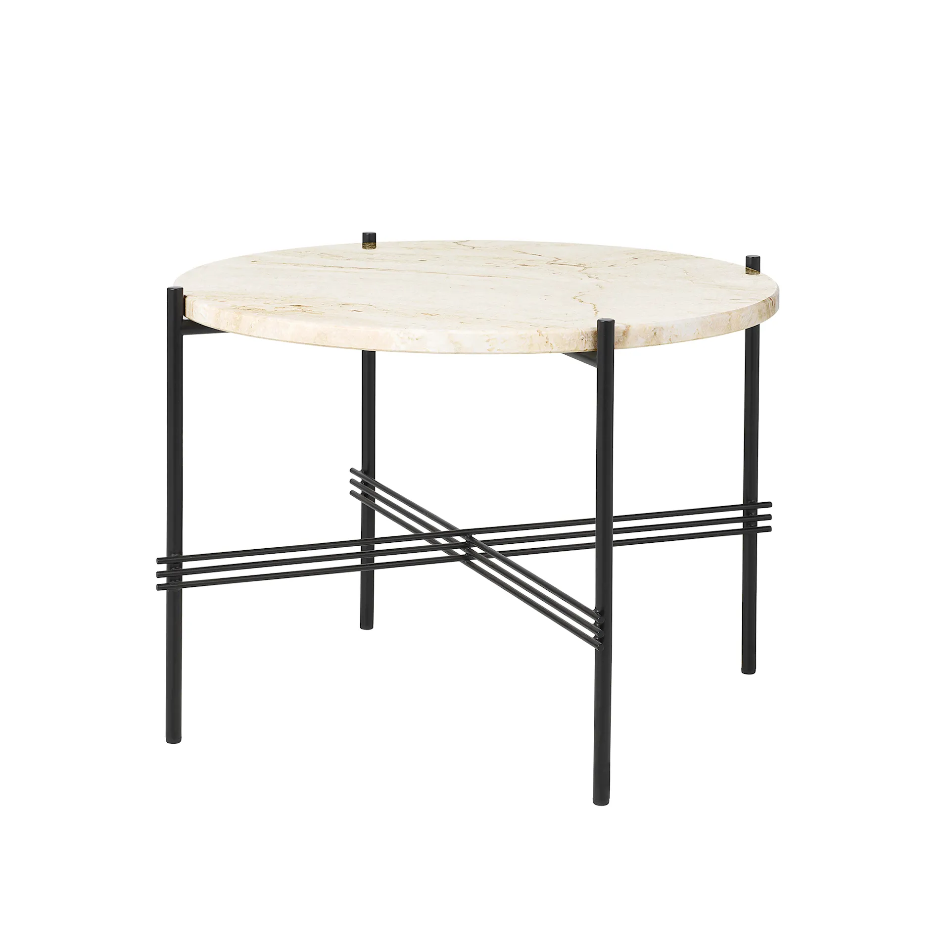 TS Coffee Table Black/Travertine - Gubi - GamFratesi - NO GA