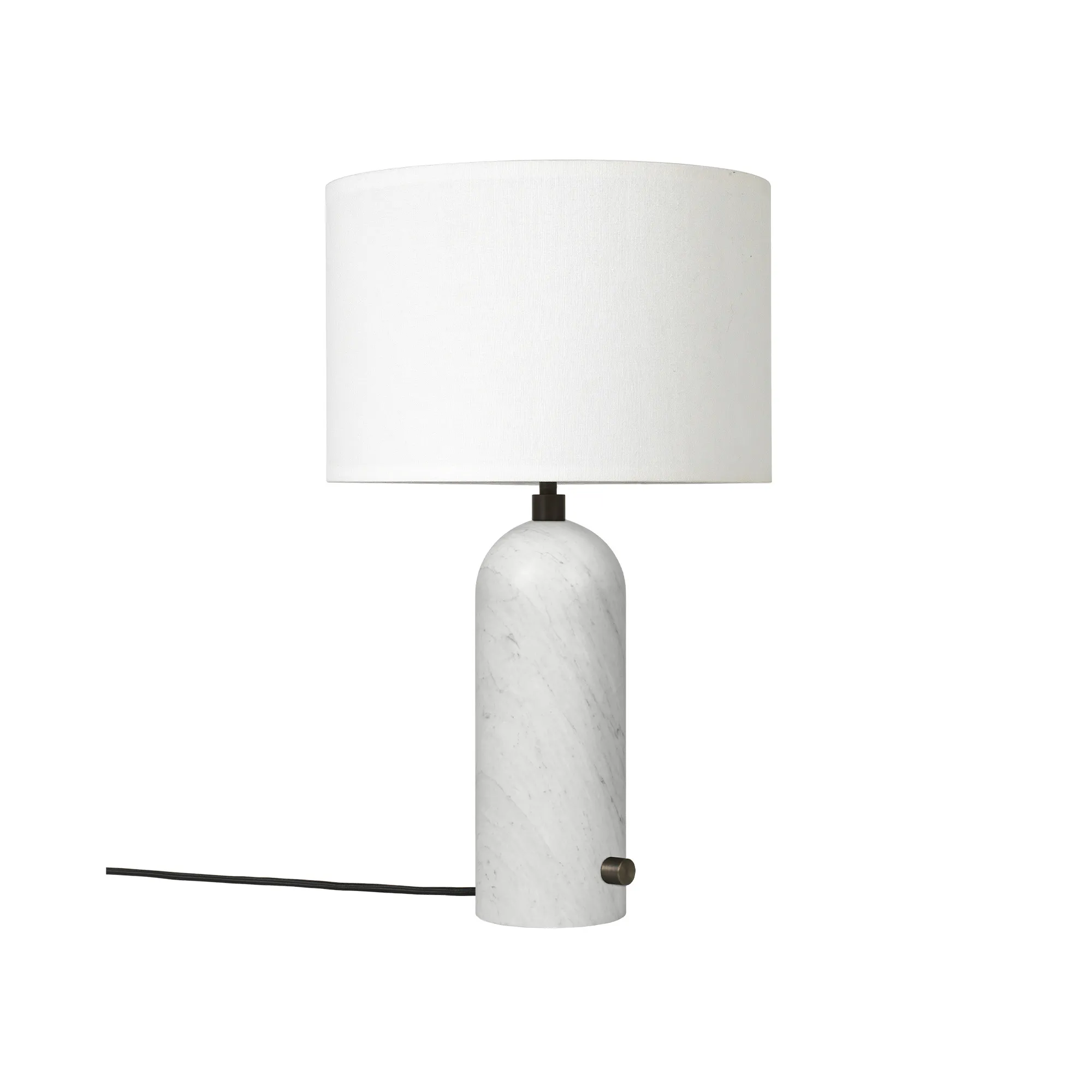 Gravity Table Lamp Small White Marble - 1